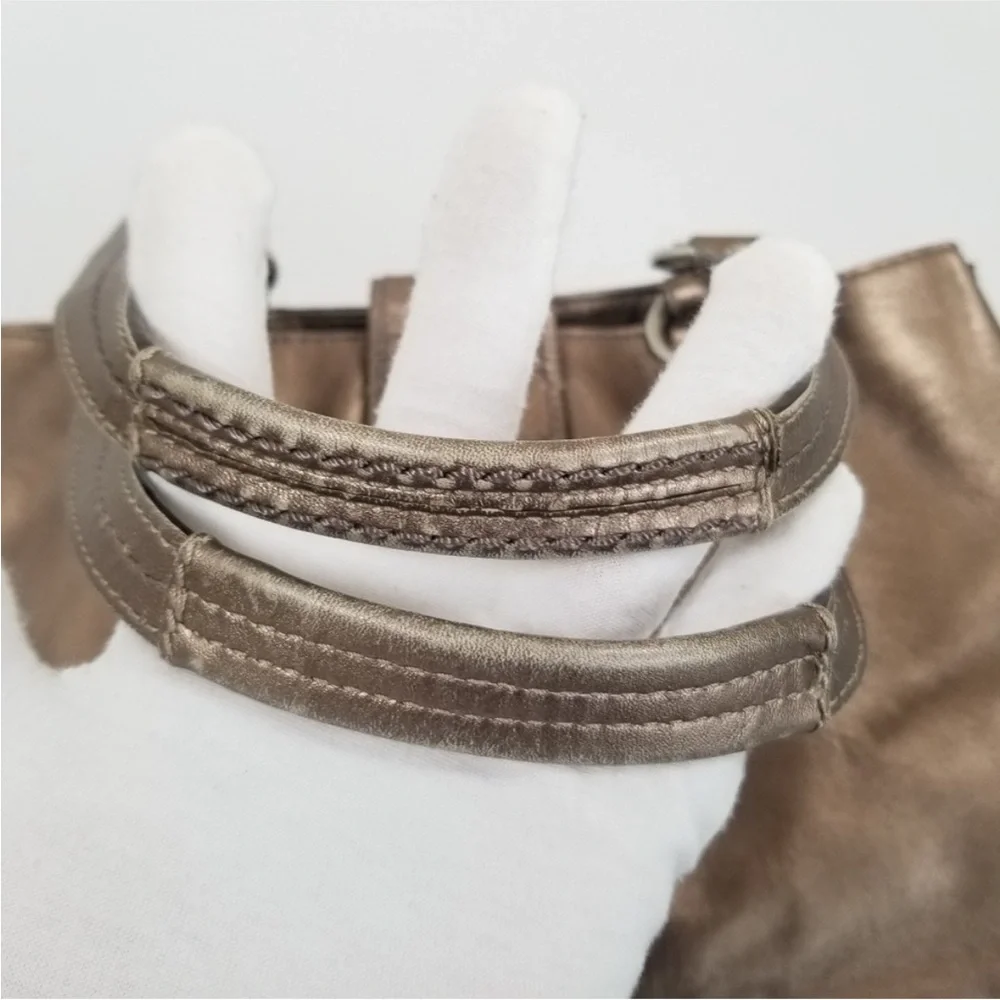 Coach SoHo Metallic Bronze Shoulder Bag - Picture 12 of 14